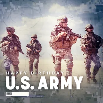Poster honoring U.S. Army