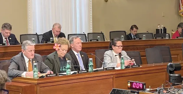 Congresswoman Uifa’atali Amata with others