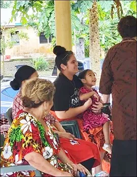 Amata with Asili residents