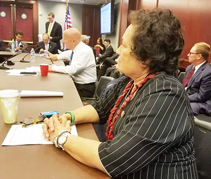 Amata in an earlier meeting at the U.S. Capitol