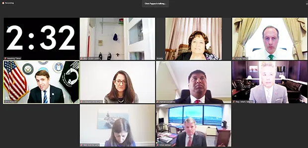  Congresswoman Amata and others in virtual committee meeting