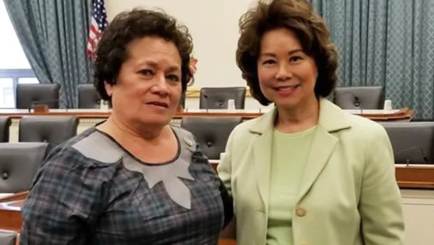 Congresswoman Amata with Transportation Secretary Elaine Chao
