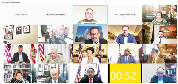 Screenshot from virtual Natural Resources committee meeting