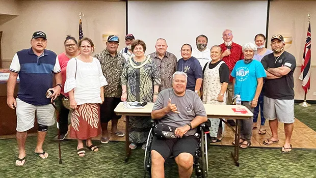 Some of the American Samoa veterans in Honolulu