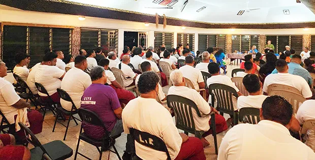 Amata with Town Hall participants