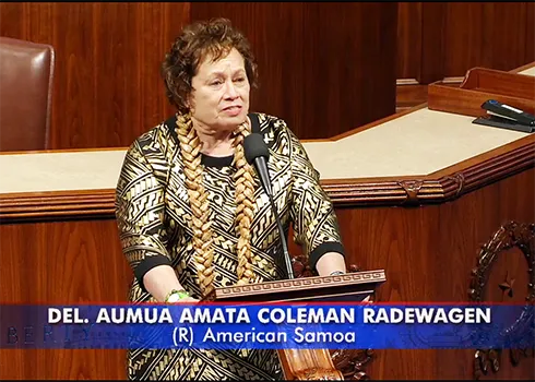 Congresswoman Uifa’atali Amata