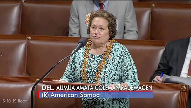 Congresswoman Amata speaking on the floor of the House