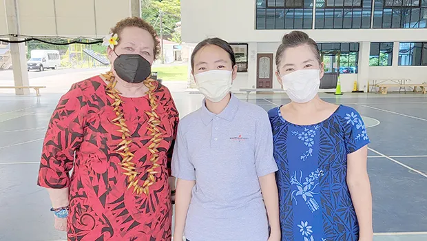 Amata with Katherine Kim and her mother Seongshim Park