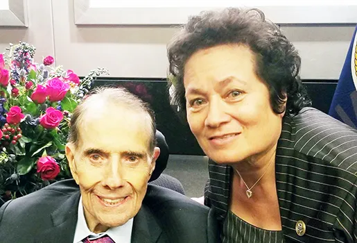 Amata with Senator Bob Dole