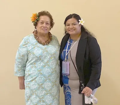 Congresswoman Amata with Marcella Fitisone