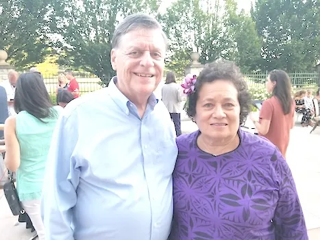 Congresswoman Uifa’atali Amata and Tom Cole