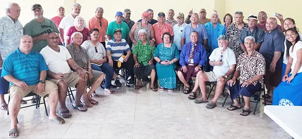 Amata with Veterans at a 2019 Town Hall