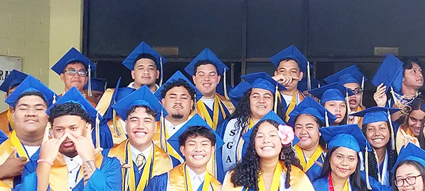 Some of the 76 graduates of FMHS Class of 2023 [photo: AT]