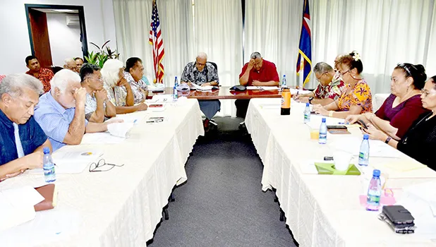 Members of the American Samoa governor's coronavirus task force and working group