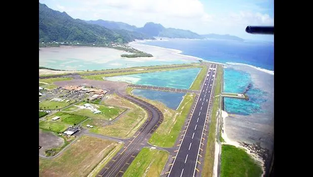 Pago Pago Int'l airport reef runway