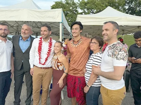 ASA  Olympic Athletes Filomenaleonisa Iakopo and Micah Masei 