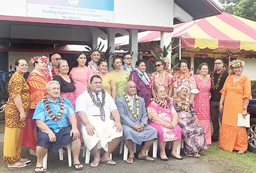 A group of people gathered at ASCADSV headquarters