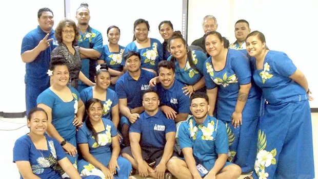 Business Ambassadors of ASCC with department chairperson Dr. Faofua Faatoafe and instructor Ioapu Tauai