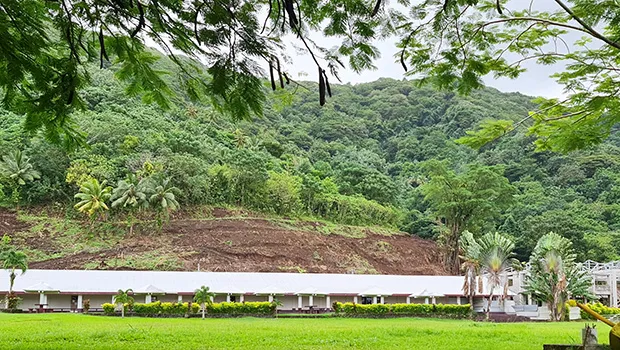 hillside excavation behind ASCC