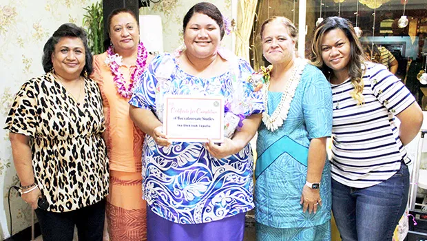 Ina Shekinah Tupufia with ASCC admin