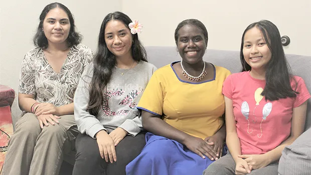 (l – r) Ms. Luiama Tofaeono, Ms. Naleigh Hudson, Ms. Evis Takubala and Ms. Pearl Munoz.
