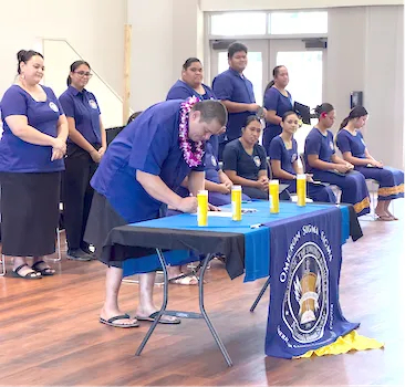 ASCC Chapter of the Order of the Sword and Shield induction