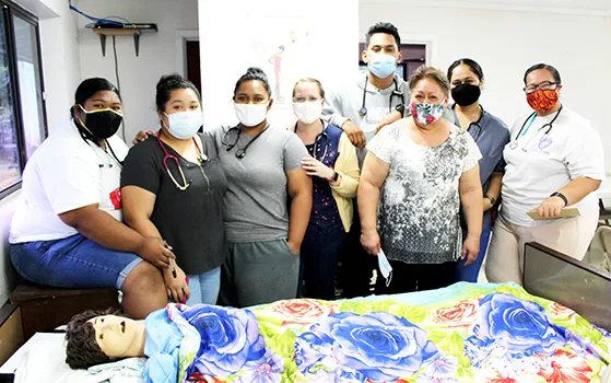 ASCC Nursing Dept director and students