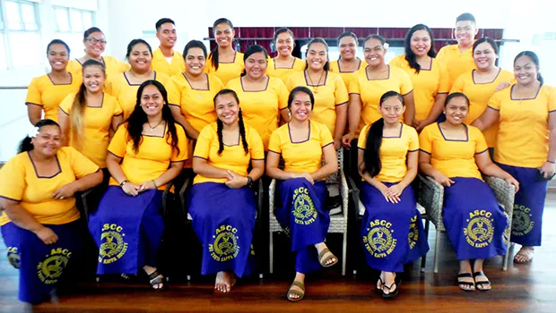 New and current members of the American Samoa Community College chapter of the Phi Theta Kappa 