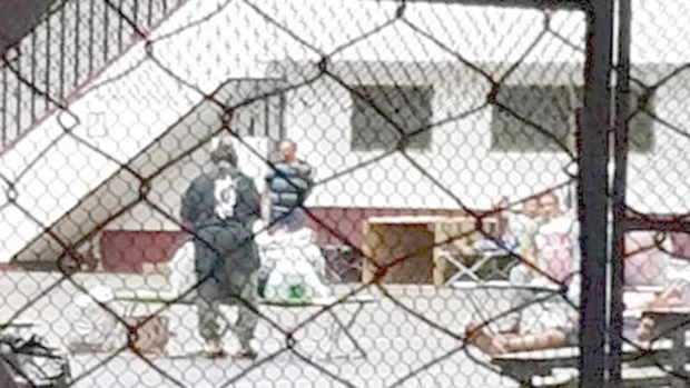 People inside an ASCC coronavirus quarantine site.