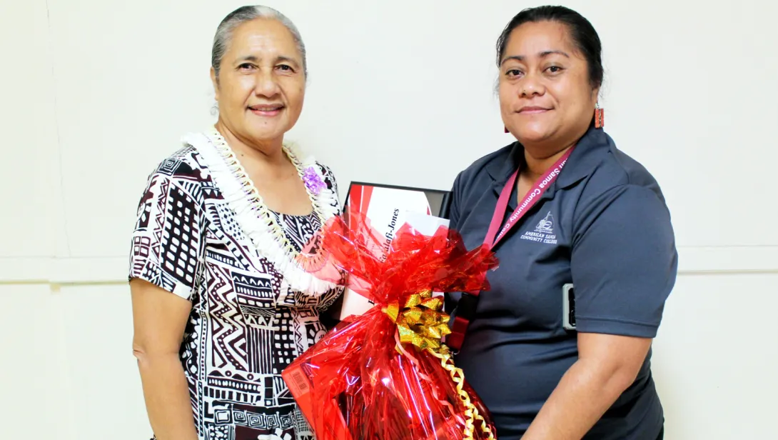 Mrs. Faalafi-Jones with Mrs. Sereima Asifoa