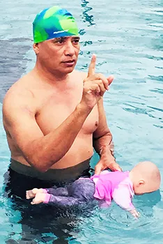  Water Safety Instructor trainee James Tamasese