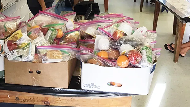 School Lunch program delivery to a public school classroom
