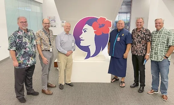 ASG personnel led by Chief of Staff Loa Tuimavave Tauapa’i Laupola with HAL