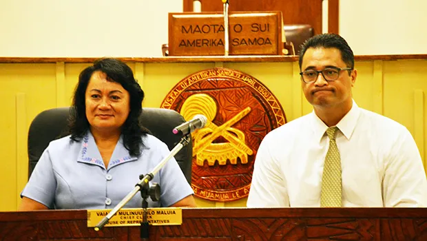 Director of the local Medicaid Office, Sandra King-Young and Attorney General Talauega Eleasalo Ale
