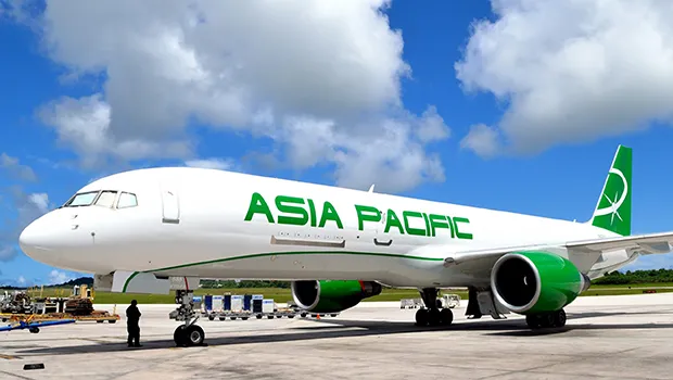 ASIA PACIFIC AIRLINES PLANE ON RUNWAY