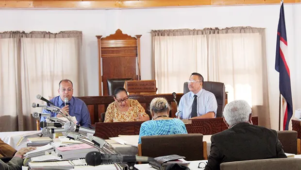 [-r] American Samoa Power Authority customer service manager, Ryan Tuato’o, chief financial officer Susana Fai’ivae, and acting executive director Wallon Young