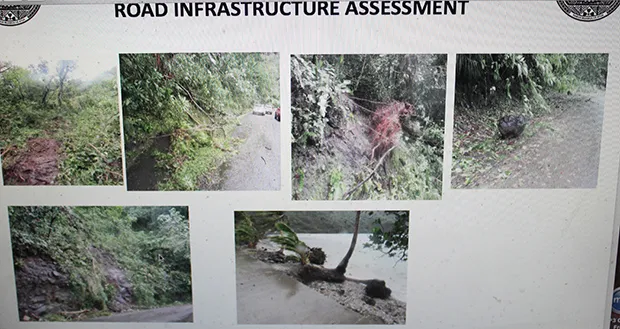 Screenshot from damage assessment