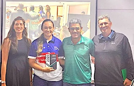 ASTA President Florence Wasko with award