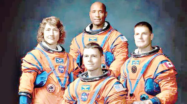 Crew members of the Artemis II mission
