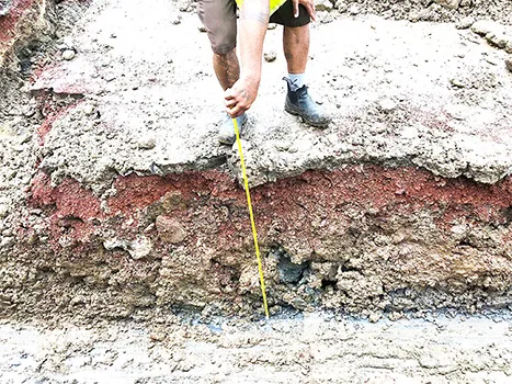 A look at the area in Aua where oil contaminants were found in 2018