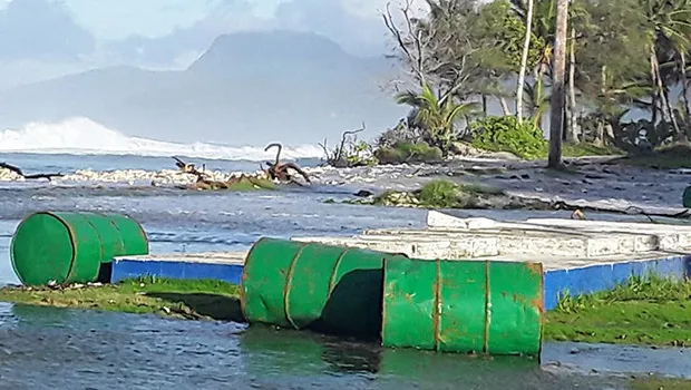Big waves of Aunuu from a file photo taken inn August 2019