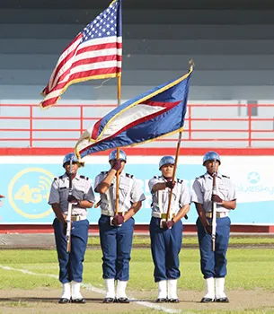 Tafuna High School’s JROTC Color Guard