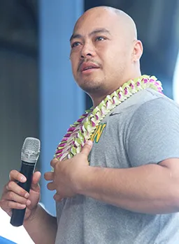 Guest speaker Keikiokalani Misipeka of Missouri Southern State University