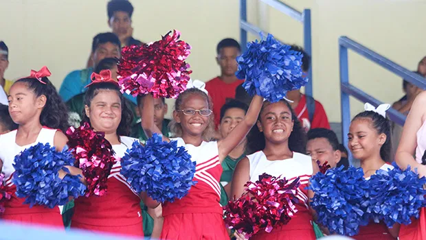 The AYFS cheerleading squad 