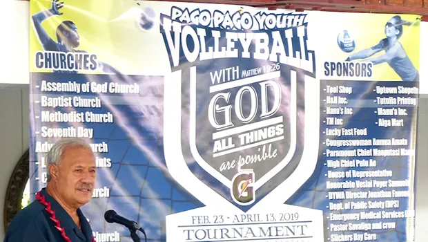 Pago Youth volleyball banners