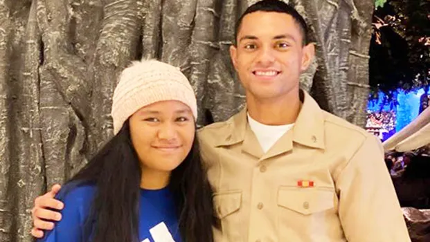 Toa o Samoa Ben Maulupe of Aua with his niece Christina Tase