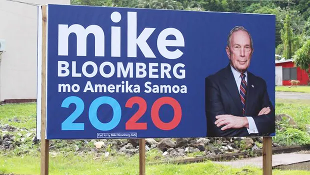 Mike Bloomberg campaign sign in American Samoa