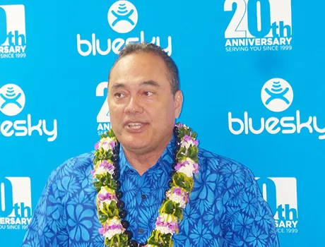 Bluesky CEO, Toleafoa Douglas Creeveys 