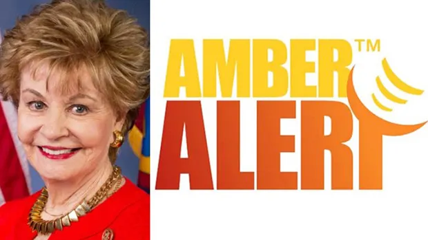 Congresswoman Madeleine Bordallo and Amber Alert logo