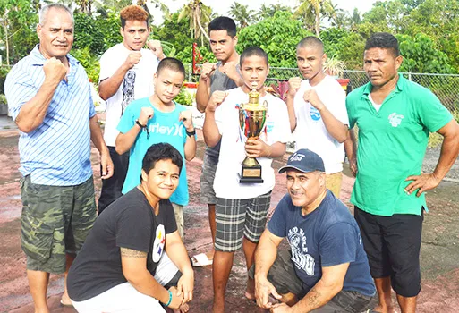 American Samoa’s winning boxing team
